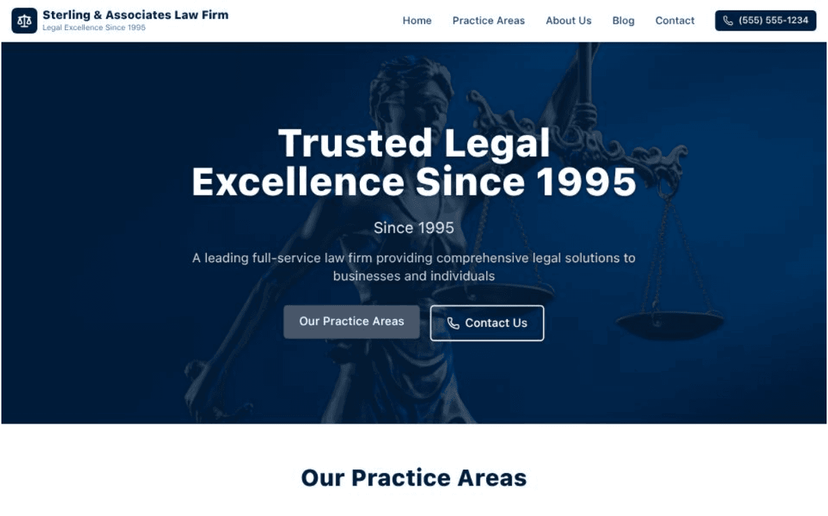 Law Firm Website Template